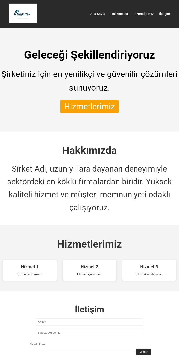 Kurumsal Şirket Sitesi